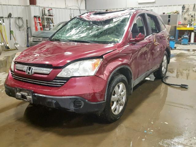 5J6RE48707L011049 - 2007 HONDA CR-V EXL MAROON photo 2