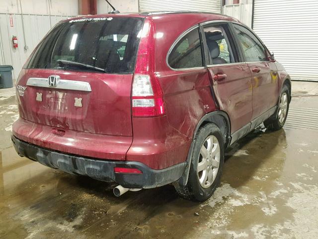 5J6RE48707L011049 - 2007 HONDA CR-V EXL MAROON photo 4