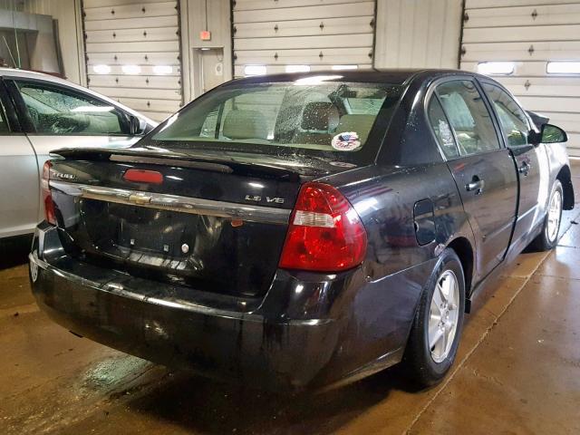 1G1ZT54895F192852 - 2005 CHEVROLET MALIBU LS BLACK photo 4