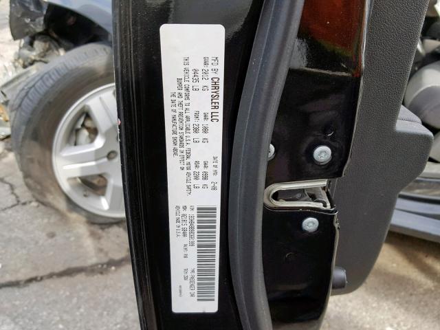 1B3HB48B98D681999 - 2008 DODGE CALIBER SX BLACK photo 10