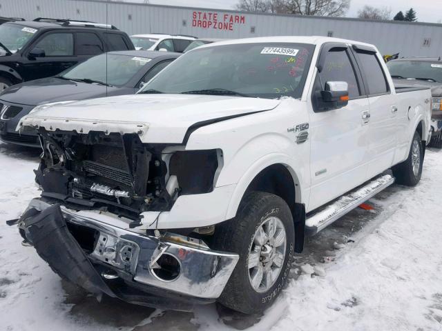 1FTFW1ET9BKD67293 - 2011 FORD F150 SUPER WHITE photo 2