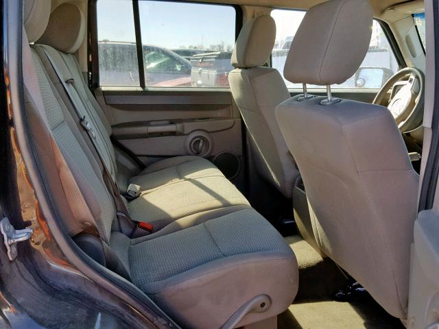 1J8HG48K38C173171 - 2008 JEEP COMMANDER BLACK photo 6