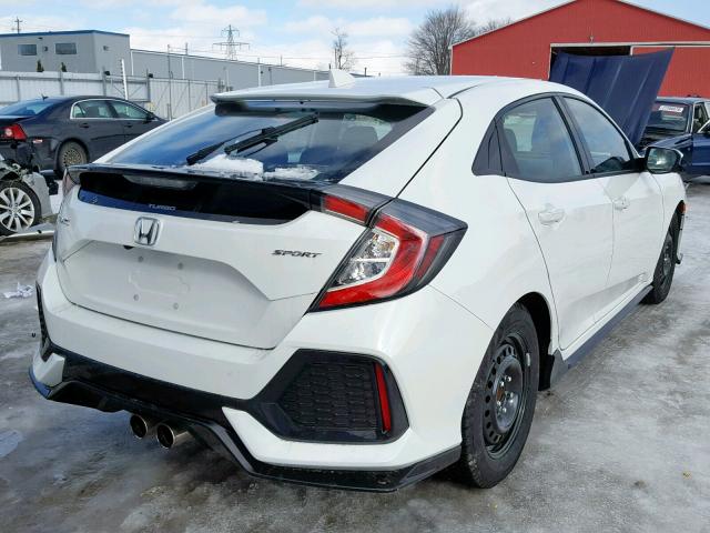 SHHFK7H42JU307398 - 2018 HONDA CIVIC SPOR WHITE photo 4