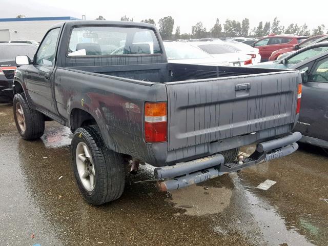 JT4RN01P1N0034072 - 1992 TOYOTA PICKUP 1/2 GRAY photo 3