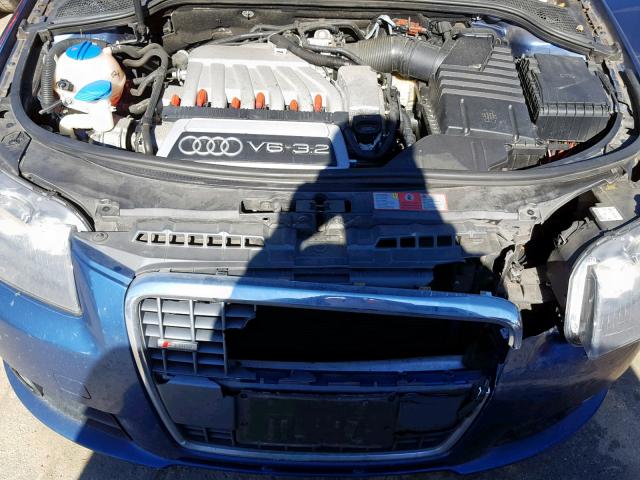 WAUKD78P96A142029 - 2006 AUDI A3 S-LINE BLUE photo 7