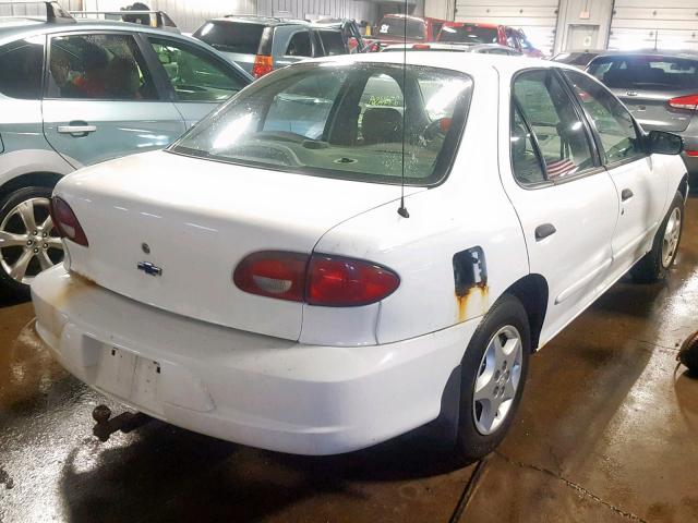 1G1JC524327239005 - 2002 CHEVROLET CAVALIER B WHITE photo 4