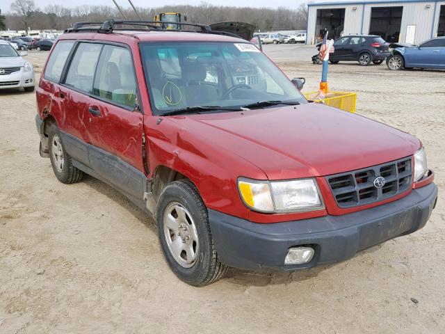 JF1SF6358YH728475 - 2000 SUBARU FORESTER L RED photo 1