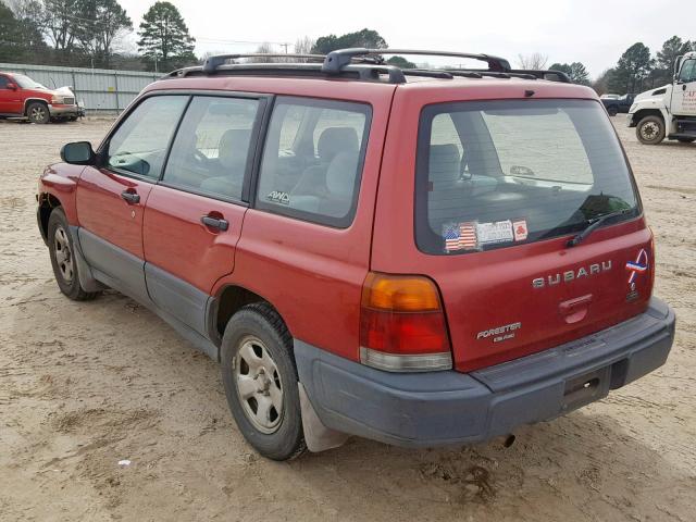 JF1SF6358YH728475 - 2000 SUBARU FORESTER L RED photo 3
