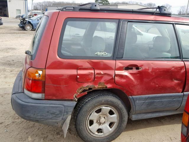 JF1SF6358YH728475 - 2000 SUBARU FORESTER L RED photo 9