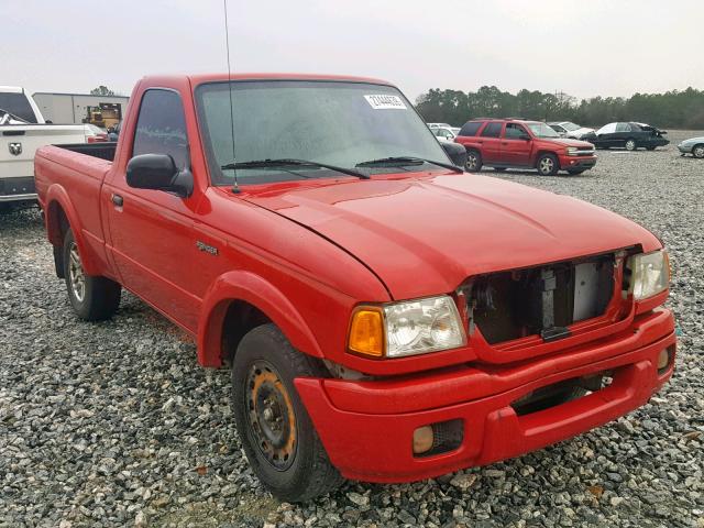 1FTYR10U05PB07159 - 2005 FORD RANGER RED photo 1