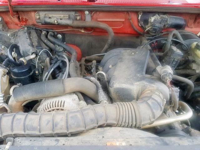 1FTYR10U05PB07159 - 2005 FORD RANGER RED photo 7