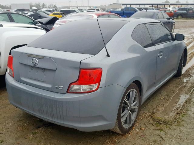 JTKJF5C71B3020292 - 2011 TOYOTA SCION TC ნაცრისფერი ფოტო 4
