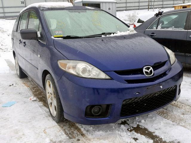 JM1CR29L170133890 - 2007 MAZDA 5 BLUE photo 1