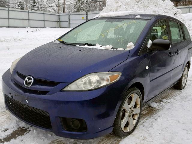 JM1CR29L170133890 - 2007 MAZDA 5 BLUE photo 2