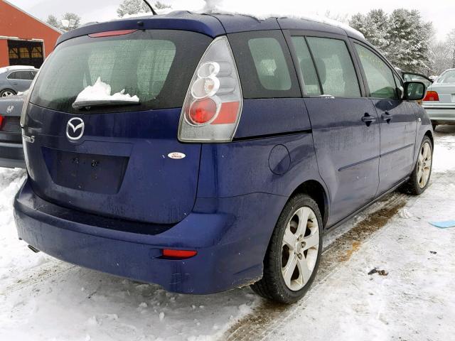 JM1CR29L170133890 - 2007 MAZDA 5 BLUE photo 4