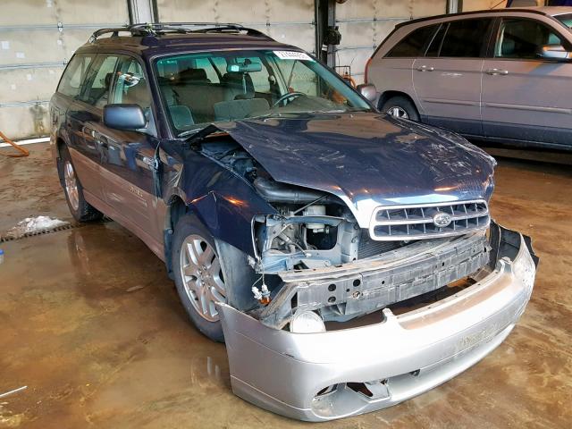 4S3BH665227645976 - 2002 SUBARU LEGACY OUT BLUE photo 1