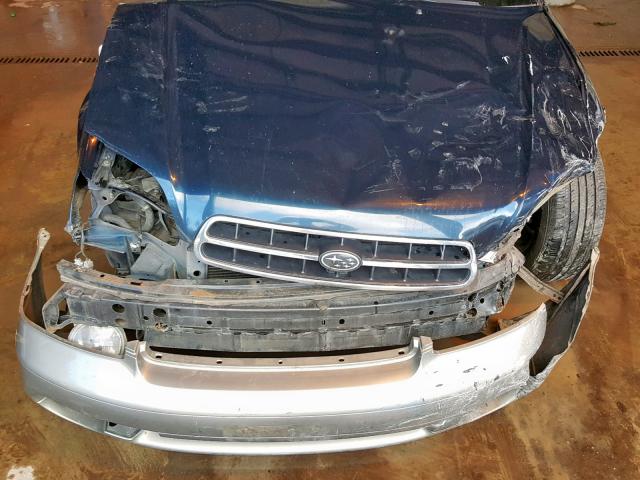 4S3BH665227645976 - 2002 SUBARU LEGACY OUT BLUE photo 7