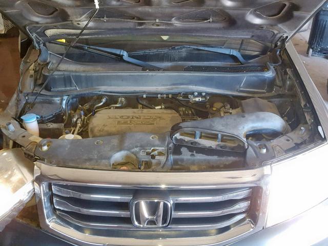 5FNYF4H21DB067423 - 2013 HONDA PILOT LX GRAY photo 7