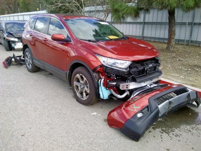 2HKRW2H82JH678278 - 2018 HONDA CR-V EXL RED photo 1