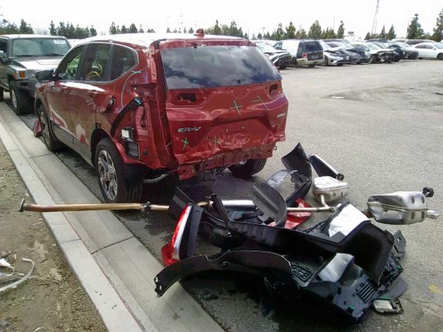 2HKRW2H82JH678278 - 2018 HONDA CR-V EXL RED photo 3