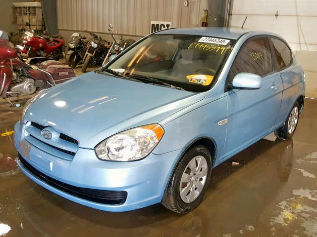 KMHCM3AC8AU164839 - 2010 HYUNDAI ACCENT BLU BLUE photo 2