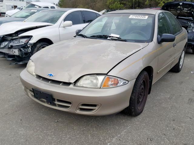 1G1JF524917136371 - 2001 CHEVROLET CAVALIER L TAN photo 2