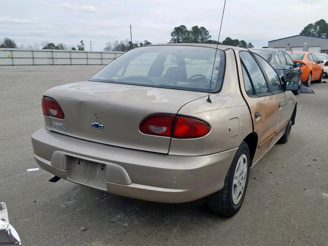 1G1JF524917136371 - 2001 CHEVROLET CAVALIER L TAN photo 4