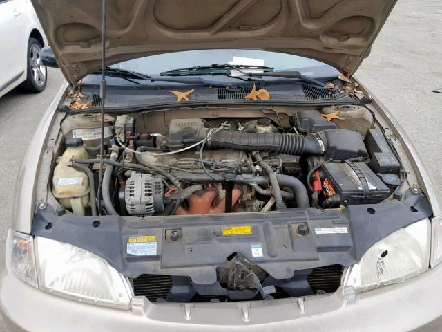 1G1JF524917136371 - 2001 CHEVROLET CAVALIER L TAN photo 7