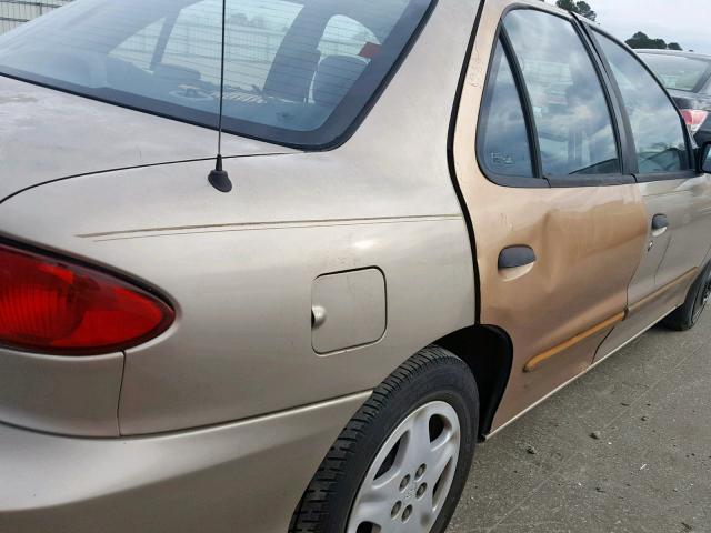 1G1JF524917136371 - 2001 CHEVROLET CAVALIER L TAN photo 9