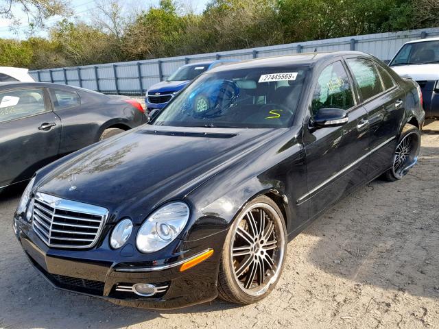 WDBUF56X47A992583 - 2007 MERCEDES-BENZ E 350 BLACK photo 2