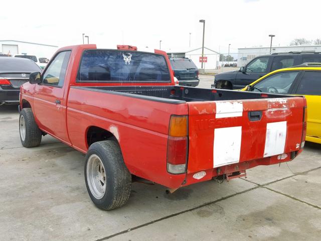 1N6SD11S9RC339612 - 1994 NISSAN TRUCK BASE RED photo 3