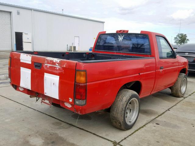 1N6SD11S9RC339612 - 1994 NISSAN TRUCK BASE RED photo 4