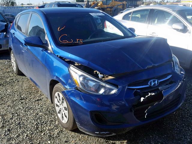 KMHCT5AE7FU206912 - 2015 HYUNDAI ACCENT GS BLUE photo 1