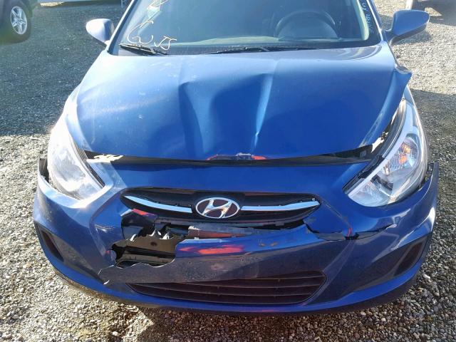 KMHCT5AE7FU206912 - 2015 HYUNDAI ACCENT GS BLUE photo 9