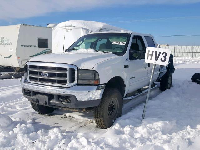 1FTSW31F22EC04882 - 2002 FORD F350 SRW S WHITE photo 2