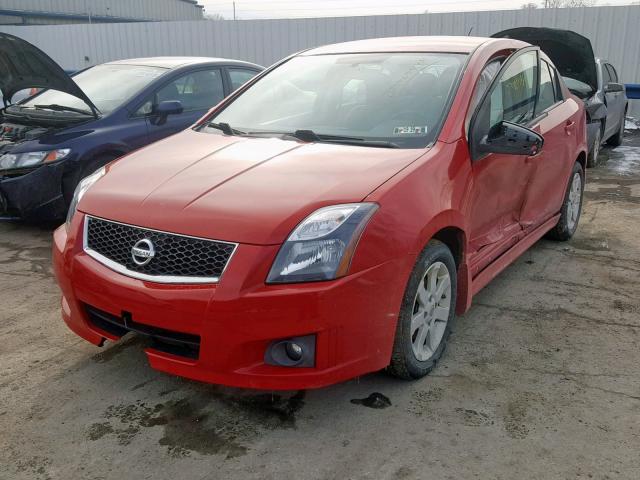 3N1AB6AP7CL689879 - 2012 NISSAN SENTRA 2.0 RED photo 2