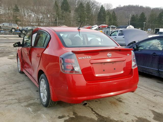 3N1AB6AP7CL689879 - 2012 NISSAN SENTRA 2.0 RED photo 3