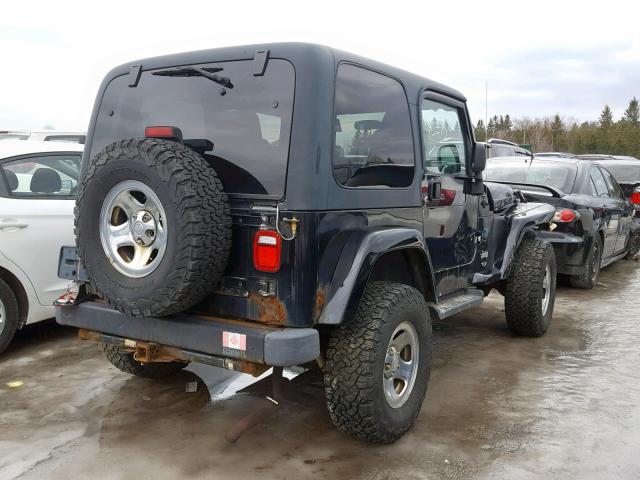 1J4FA49S13P360113 - 2003 JEEP WRANGLER / BLACK photo 4