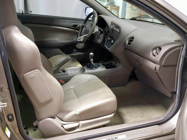 JH4DC53023C000178 - 2003 ACURA RSX TYPE-S GRAY photo 5