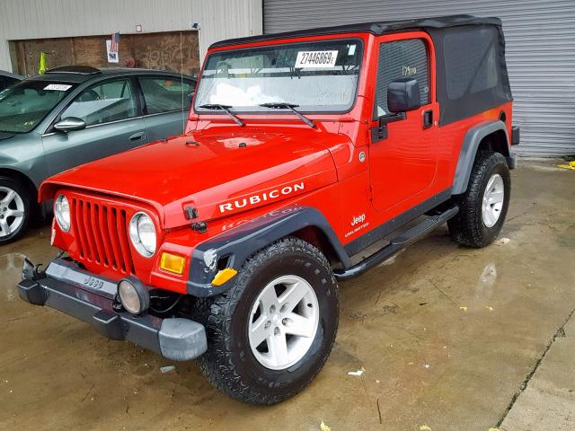 1J4FA64S75P336680 - 2005 JEEP WRANGLER / RED photo 2