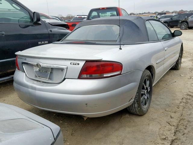 1C3EL75R96N211033 - 2006 CHRYSLER SEBRING GT SILVER photo 4