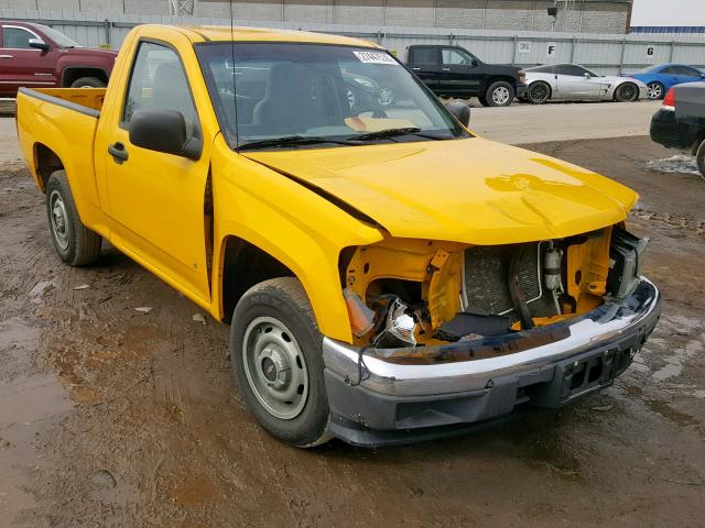 1GCCS149578191139 - 2007 CHEVROLET COLORADO YELLOW photo 1