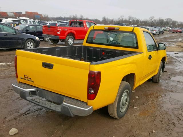 1GCCS149578191139 - 2007 CHEVROLET COLORADO YELLOW photo 4