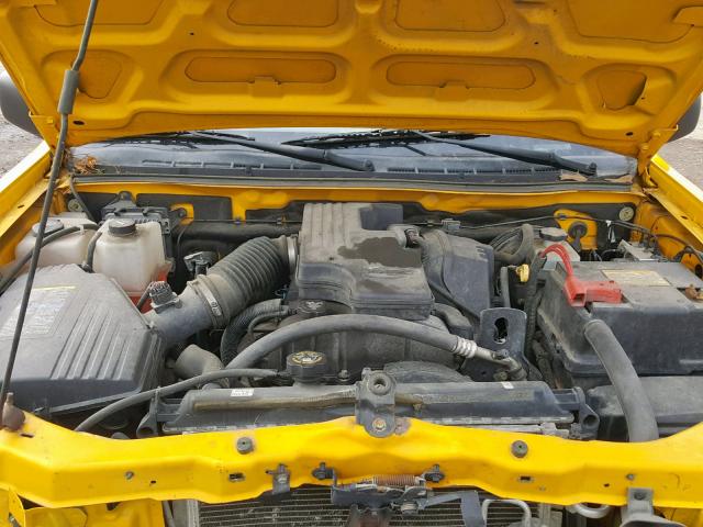 1GCCS149578191139 - 2007 CHEVROLET COLORADO YELLOW photo 7