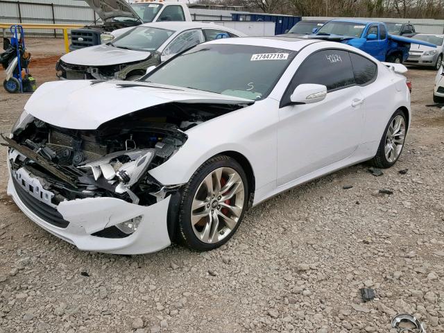 KMHHU6KJ3FU129251 - 2015 HYUNDAI GENESIS CO WHITE photo 2