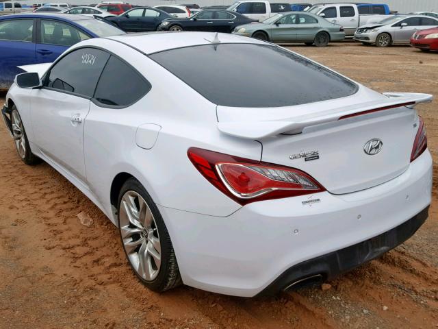 KMHHU6KJ3FU129251 - 2015 HYUNDAI GENESIS CO WHITE photo 3