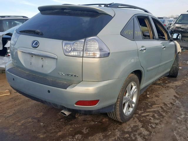 JTJHW31U182050858 - 2008 LEXUS RX 400H SILVER photo 4