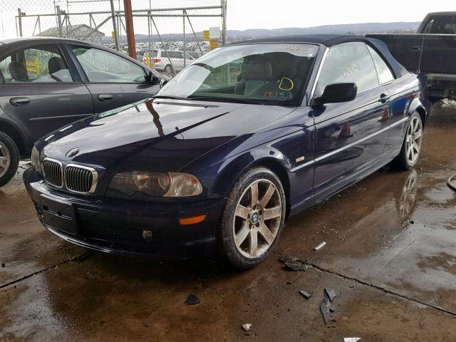 WBABS33413PG92364 - 2003 BMW 325 CI BLUE photo 2