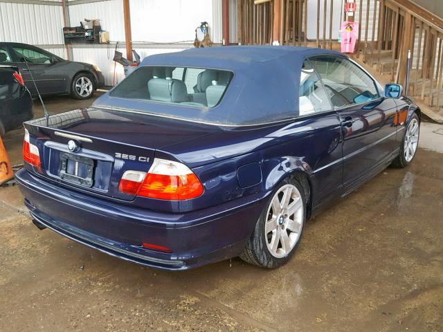 WBABS33413PG92364 - 2003 BMW 325 CI BLUE photo 4