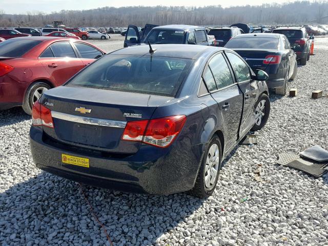 1G1PA5SH7E7188731 - 2014 CHEVROLET CRUZE LS GRAY photo 4